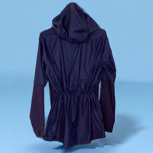 NWT UNDER ARMOUR WOMEN LOOSE CROSS TOWN ANORAK NAVY JACKET WINDBREAKER COATSMALL - Picture 4 of 12